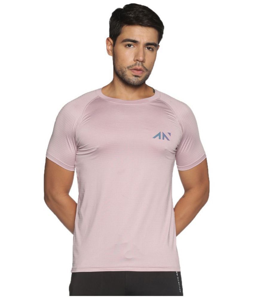     			Aesthetic Nation - Pink Polyester Regular Fit  Men's T-Shirt ( Pack of 1 )