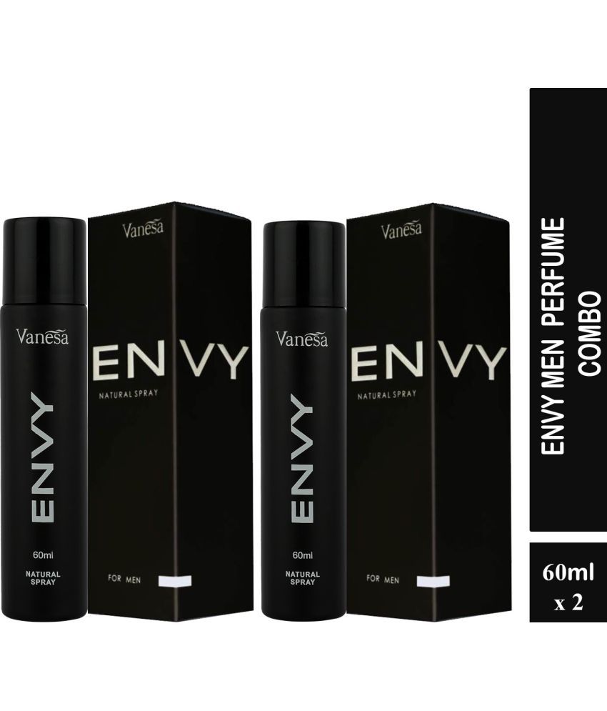     			Envy Natural Spray Perfume for Men Eau Da Parfum 60ml Each (Pack of 2)