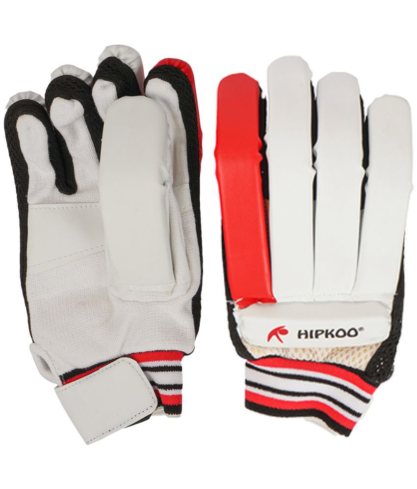     			Hipkoo Sports Champ Cricket Batting Gloves, Cotton Palm and Back| Batting Gloves for Mens, Youth, Boys | (Free Size, Right Handed) (1 Pair)