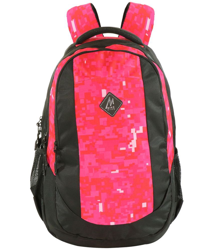     			MIKE 23 Ltrs Pink School Bag for Boys & Girls