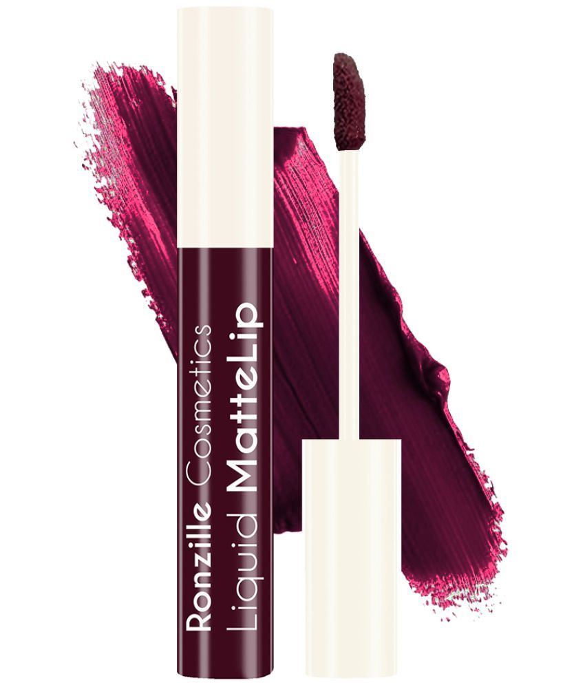     			Ronzille Liquid Lipstick Purple 5 g