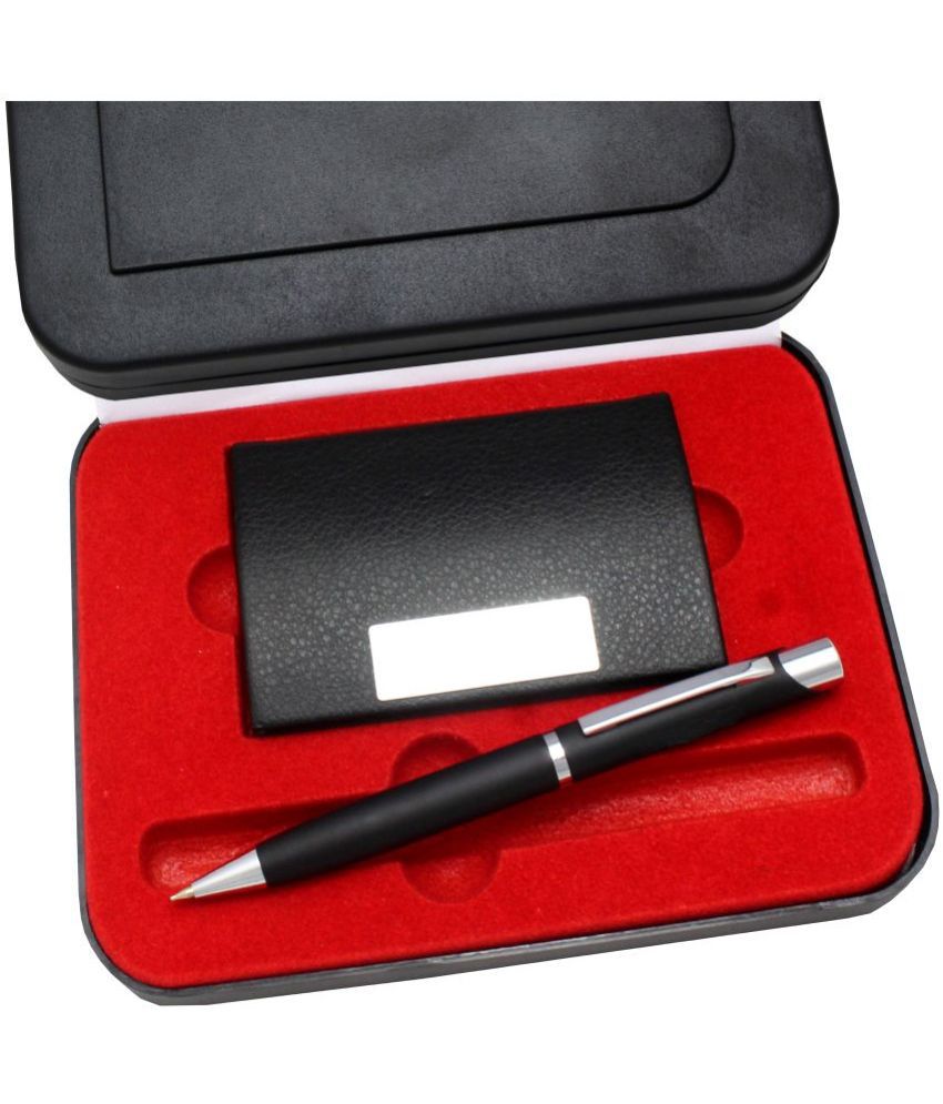     			KK CROSI 2in1 Gift Set Pen and Card Holder Combo for Gifting with Black Colour Pen Gift Set