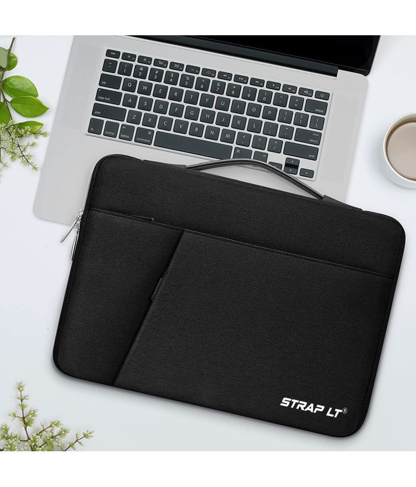     			STRAPIT Black Laptop Sleeves