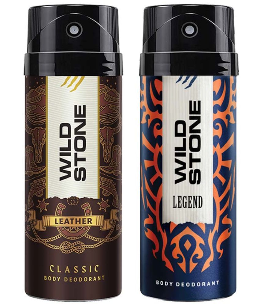     			Wild Stone Classic Leather and Legend Deodorants for Men, Combo Pack of 2 (225ml each) (2 Items in the set)