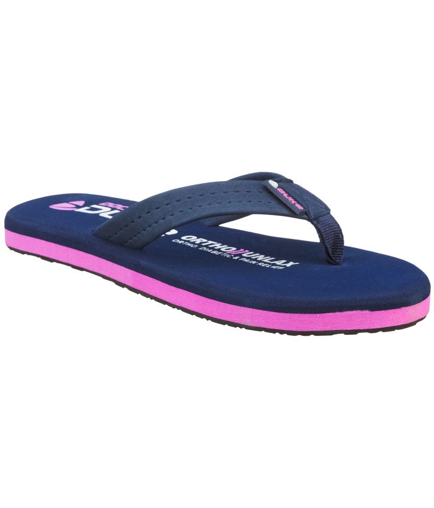     			Duke - Navy Blue Women's Flip Flop