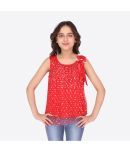 Cutecumber Pack of 1 Girls Georgette Top ( Red )