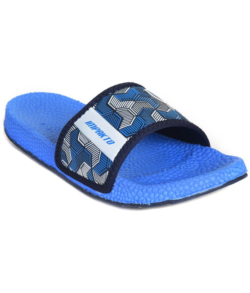     			Impakto - Blue Men's Slide Flip Flop