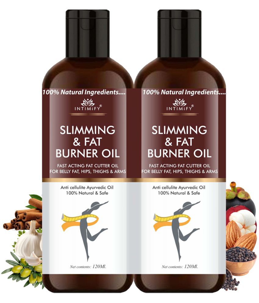     			Intimify Fat Burner Oil for Slimming, Fat Trimer & Fat Reducer Shaping & Firming Oil 120 mL Pack of 2
