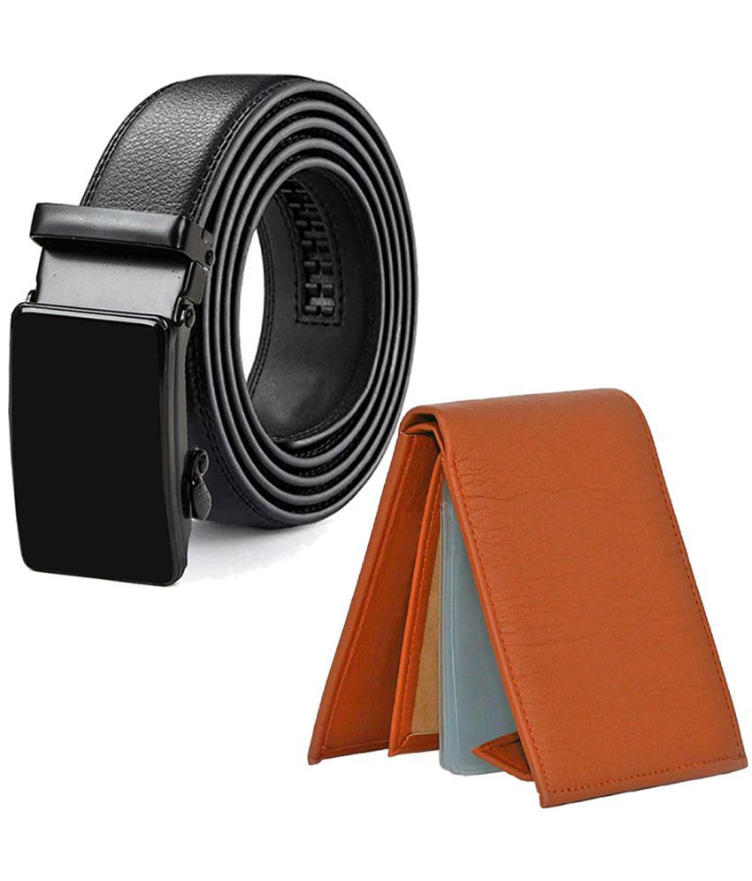     			Loopa - PU Men's Belts Wallets Set ( Pack of 2 )