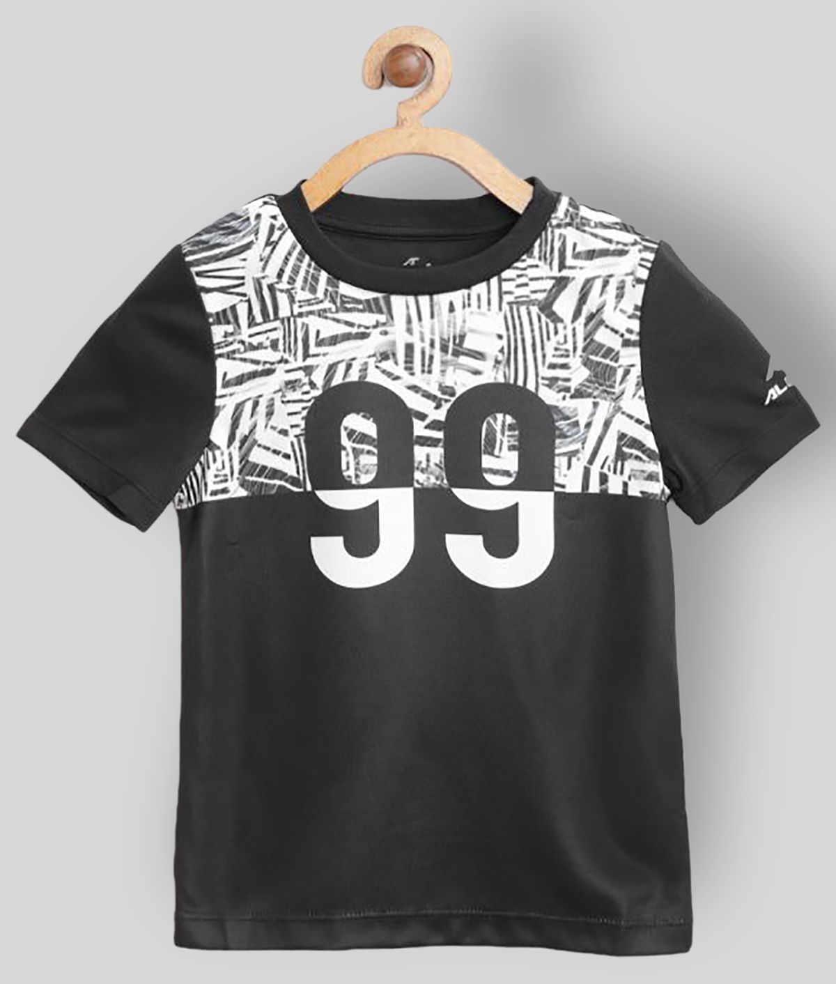Alcis - Black Polyester Boy's T-Shirt ( Pack of 1 )