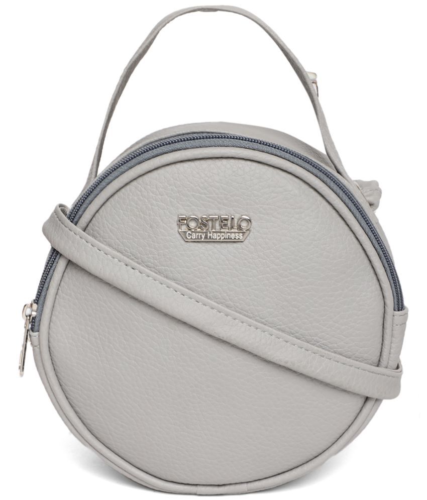     			Fostelo - Grey Melange PU Sling Bag