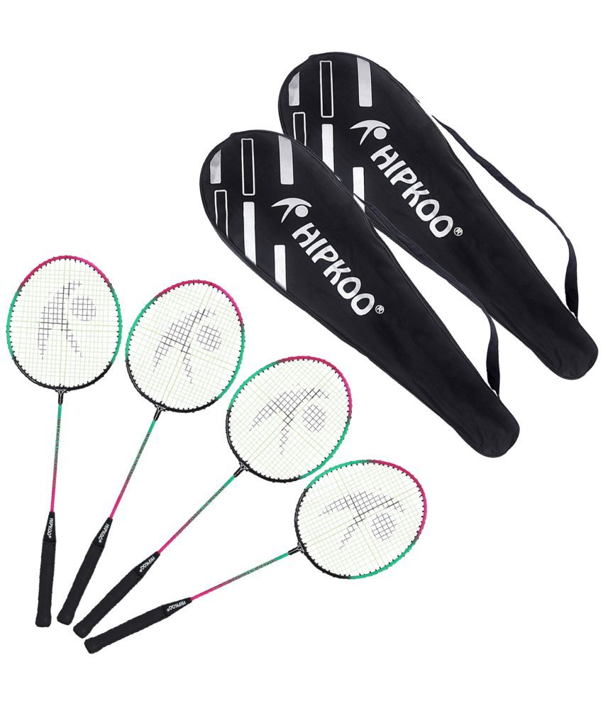     			Hipkoo Sports - Black Badminton Racquet ( Pack of 1 )