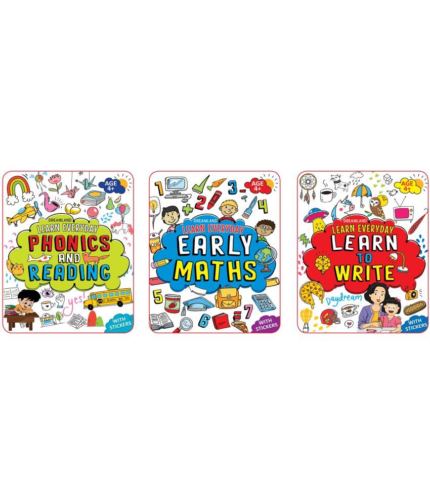     			Learn Everyday 3 Books Pack for Children Age 4+