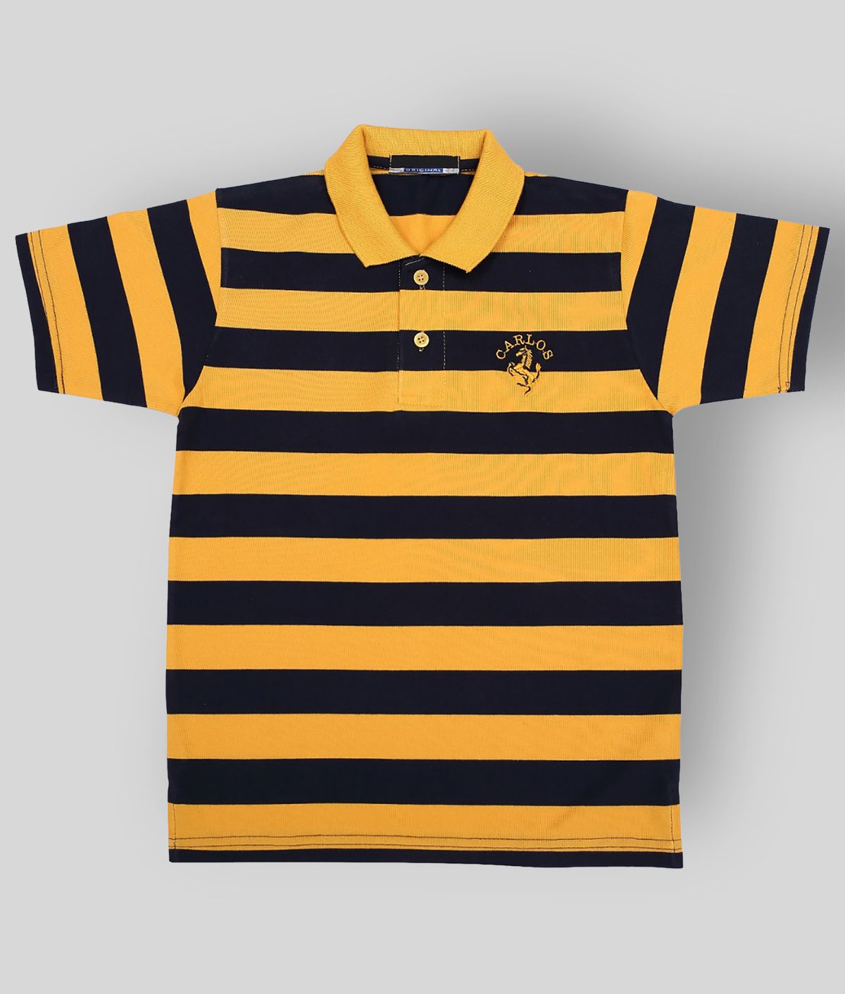     			NEUVIN - Golden Yellow Cotton Boy's Polo T-Shirt ( Pack of 1 )