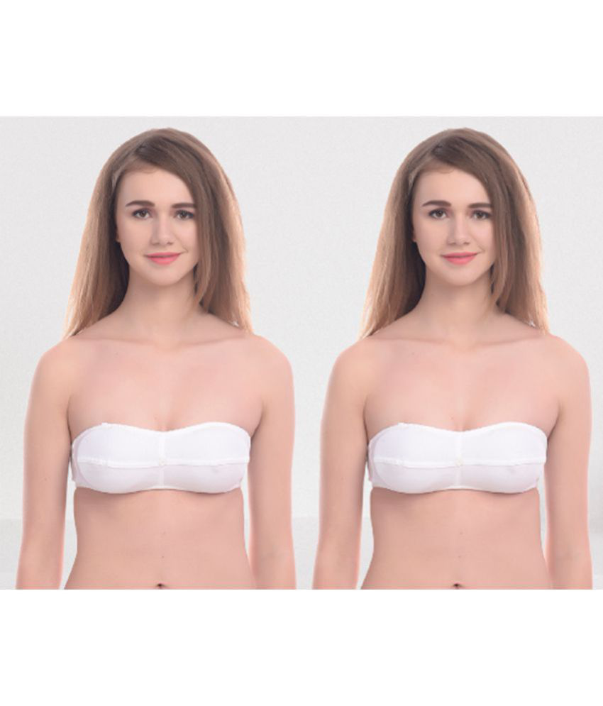     			Viral Girl - White Cotton Women's Tube Bra
