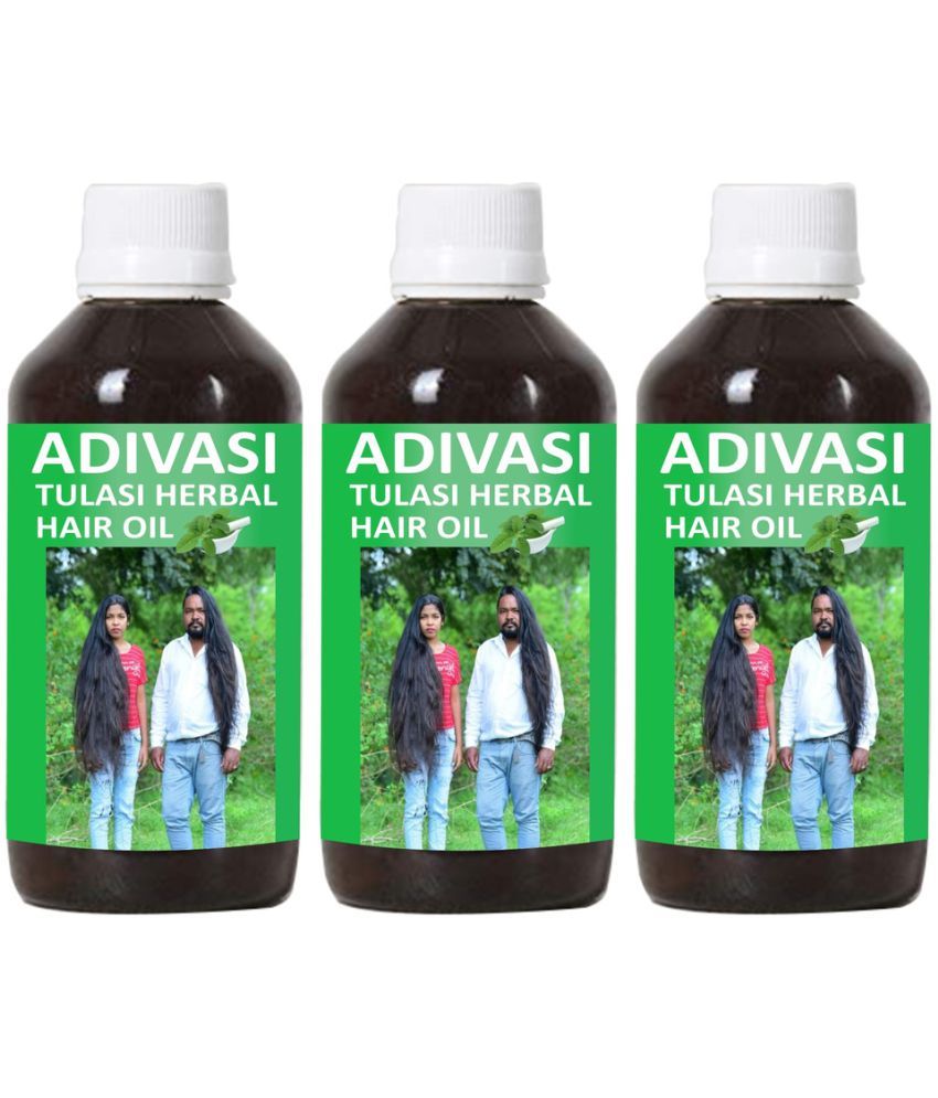     			Oilanic Adivasi Tulsi Herbal Hair Oil-Anti Hair Fall Combo of  125 mL Pack of 3