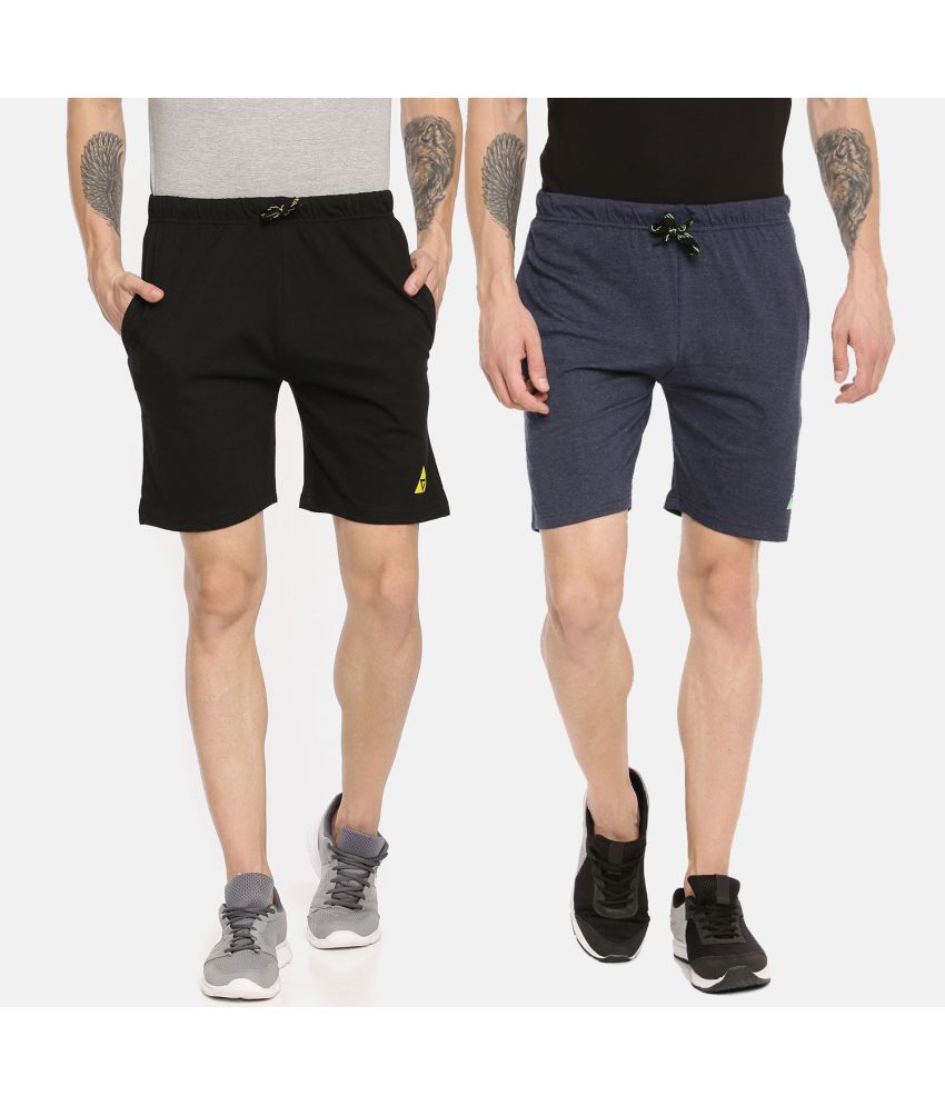     			Ardeur - Cotton Blend Multi Men's Shorts ( Pack of 2 )