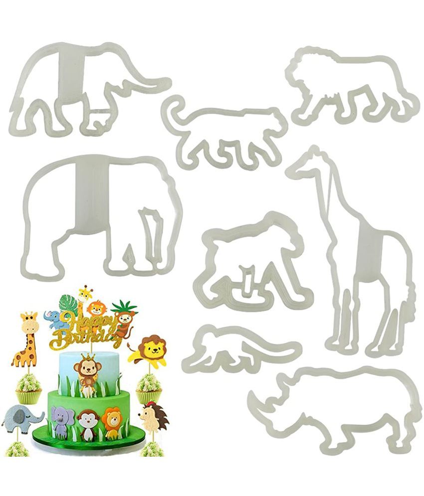 Jungle animals Fondant Cutter Cookie Cutter animals cookie cutters