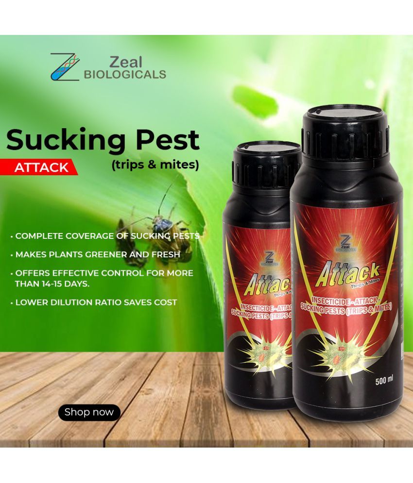 Buy Zeal Biologicals Insecticide Attack Sucking pest( Trips&Mites) 2ml