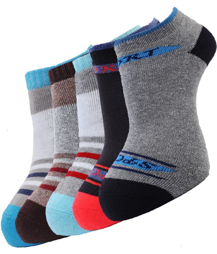     			Dollar - Cotton Blend Multicolor Men's Ankle Length Socks ( Pack of 5 )