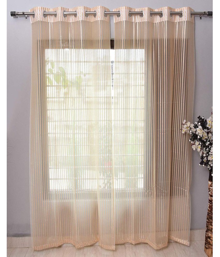     			Tanishka Fabs Single Window Net/Tissue Curtain