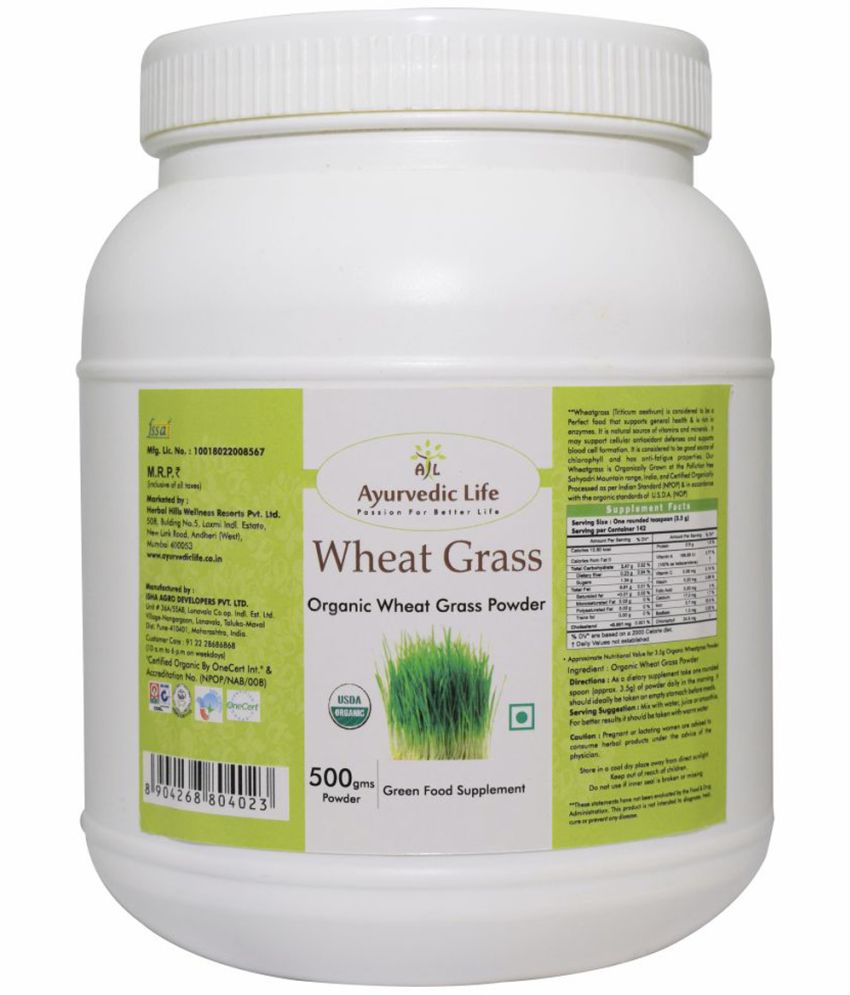     			Ayurvedic Life Wheatgrass Powder 500 gm Pack Of 1