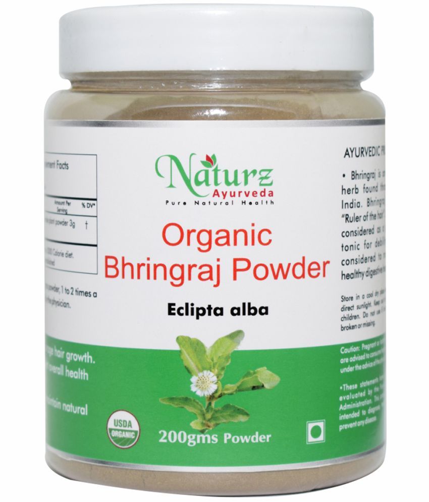 Naturz Ayurveda Organic Bhringraj Powder 200 gm Pack Of 1 Buy Naturz