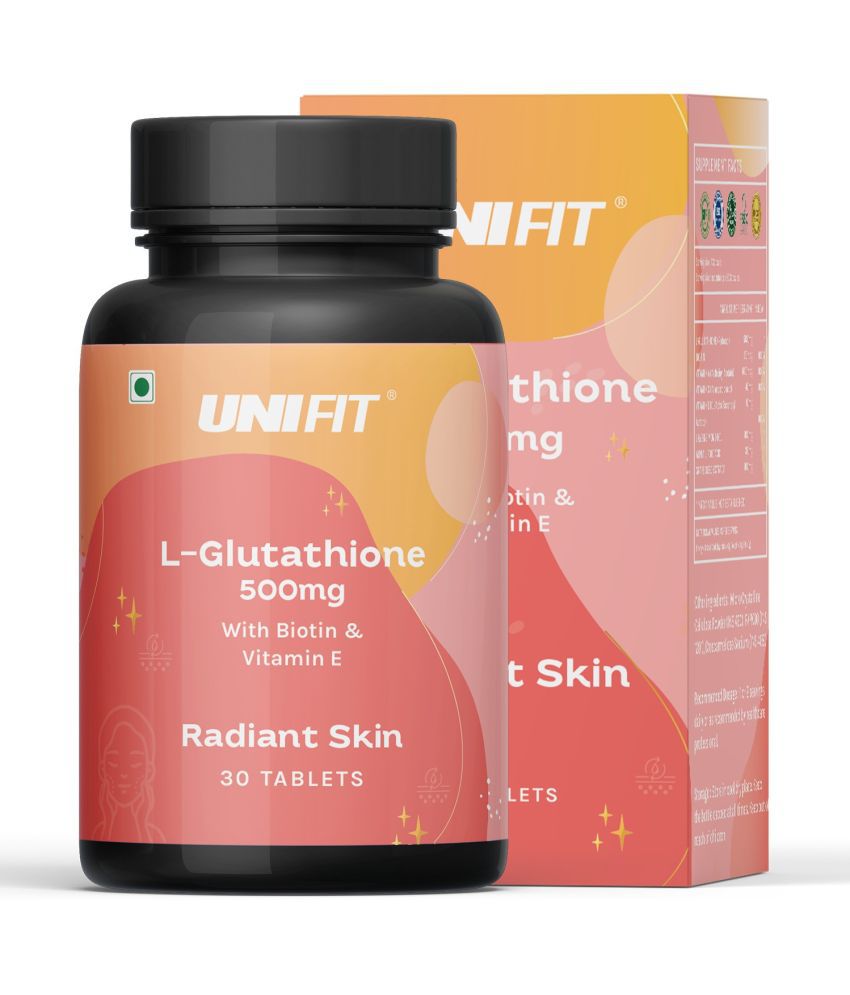     			Unifit L Glutathione 500 mg with Biotin, Vitamin A, C & E for Glowing and Clear Skin tablets (30 Tablets)