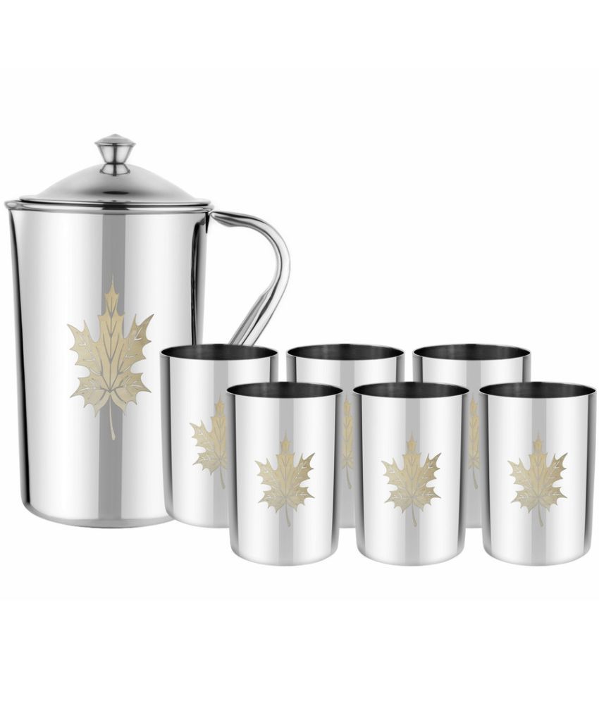 Kitchen pro Laser Engraved Maple 7 Pcs Jug and Glass Combo