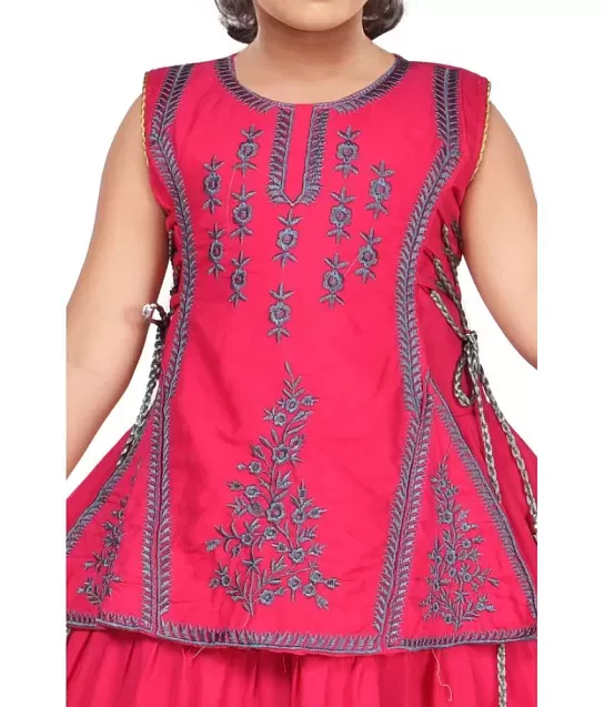 Mirrow Trade Girl's Ethnic Gown Maxi Dress with Dupatta - Buy Mirrow Trade  Girl's Ethnic Gown Maxi Dress with Dupatta Online at Low Price - Snapdeal