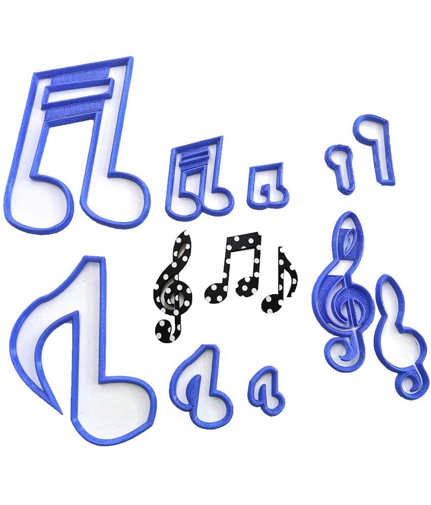 JSA Music Note Silhouette Cookie Fondant cutter musical cutters