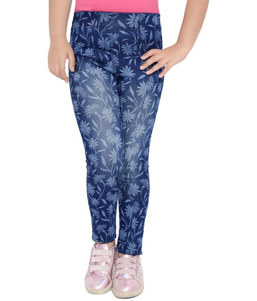     			Naughty Ninos - Dark Blue Denim Girls Leggings ( Pack of 1 )