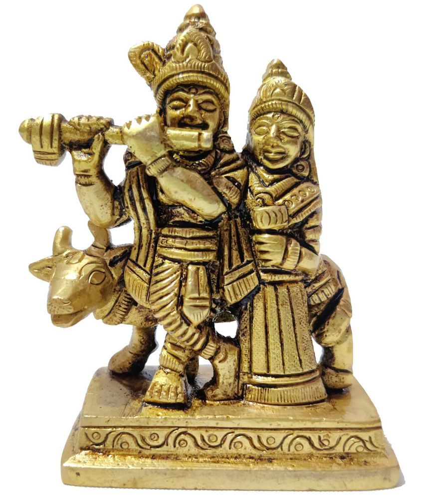 shri ram metal products Radha Krishan Brass Idol: Buy shri ram metal ...