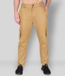 AADHAR - Khaki Cotton Blend Men's Trackpants ( Pack of 1 )