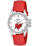 Mikado - Red Leather Analog Womens Watch