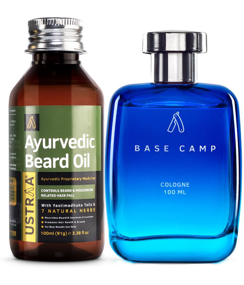     			Ustraa Ayurvedic Beard Growth Oil -100ml & Cologne Base Camp - 100ml- Perfume for men