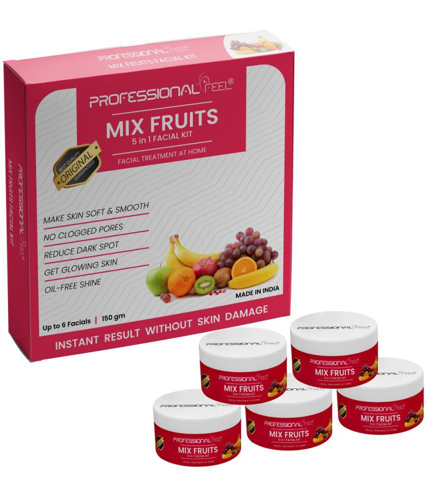     			professional feel MIX FRUITS Facialkit 5 in 1, Instant Result Without Skin Damage, Facial Kit 150 g