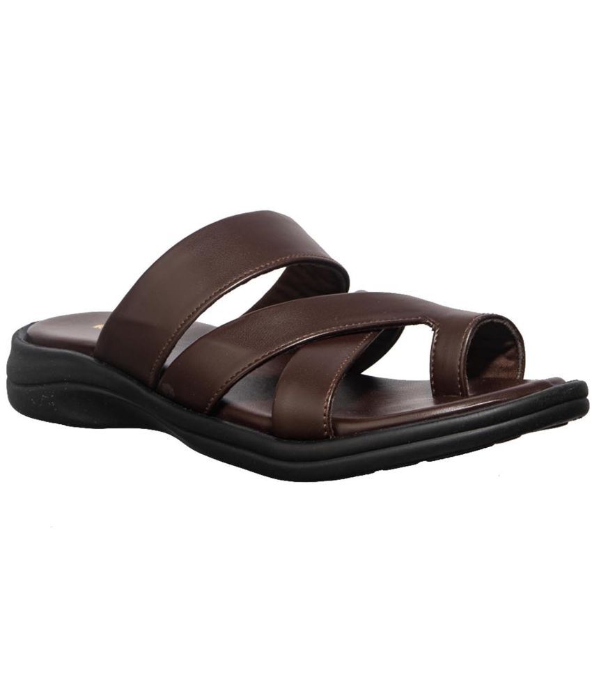     			KHADIM - Brown Men's Sandals