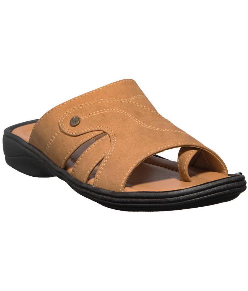     			KHADIM - Tan Men's Daily Slipper