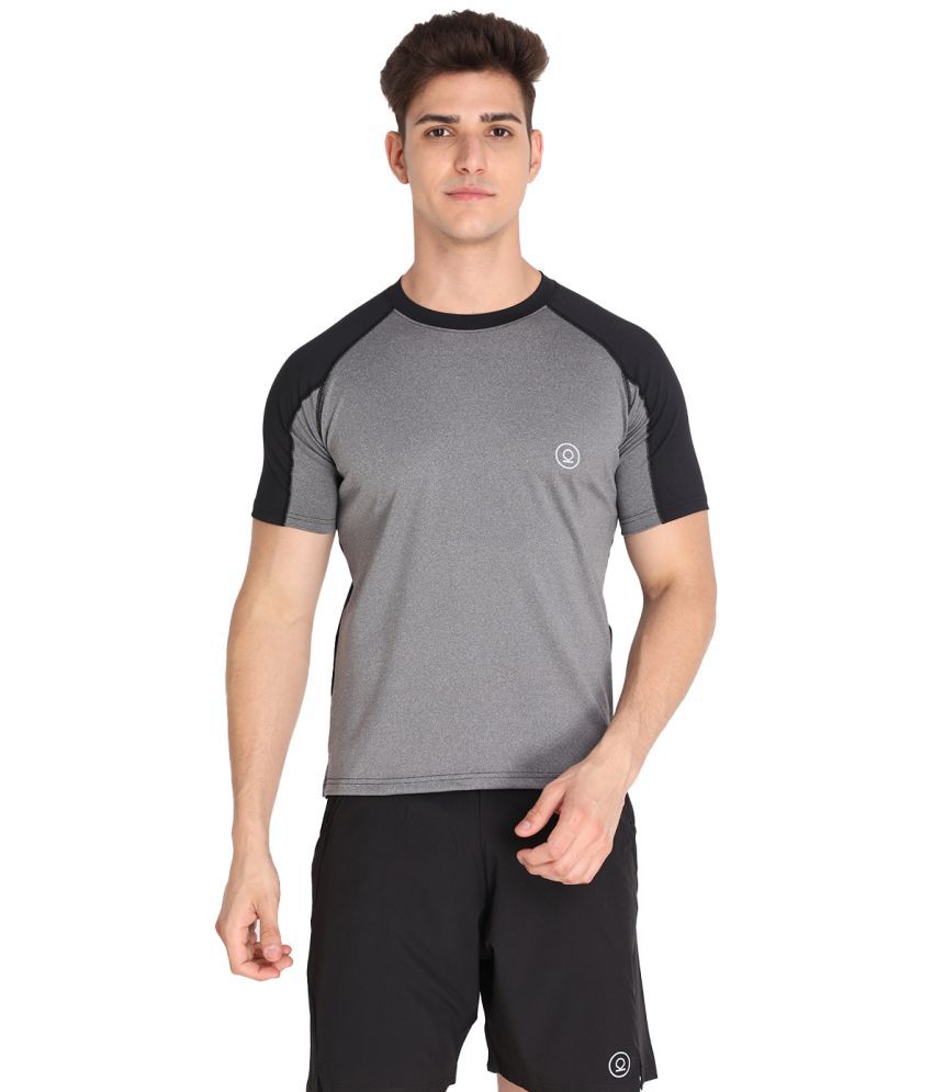     			Chkokko - Polyester Regular Fit Charcoal Men's Sports Polo T-Shirt ( Pack of 1 )