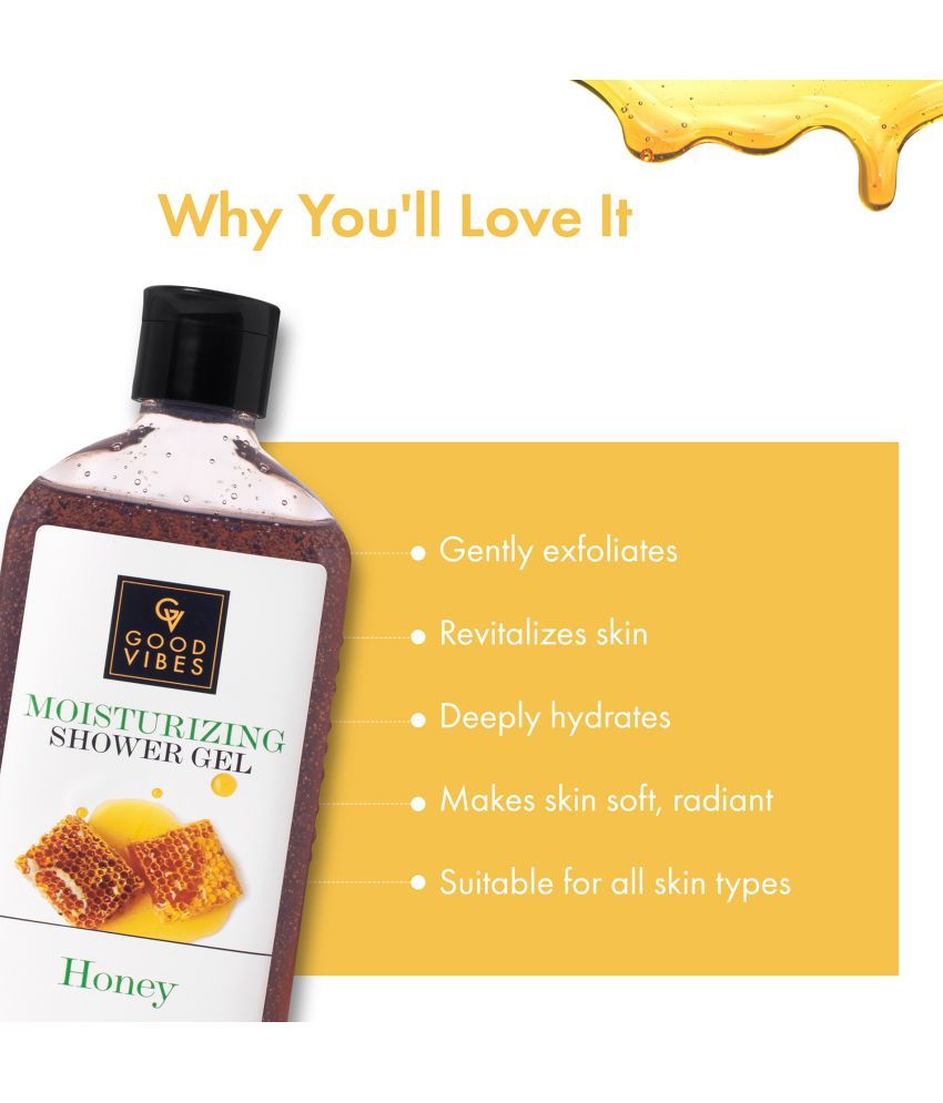 Good Vibes Honey Moisturizing Shower Gel (300 ml) Buy Good Vibes Honey Moisturizing Shower Gel