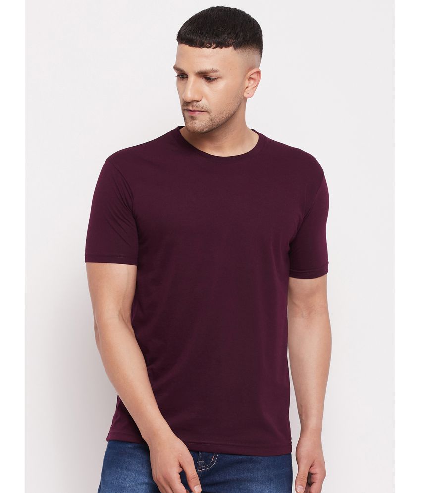     			Lycos - Cotton Blend Regular Fit Maroon Men's T-Shirt ( Pack of 1 )