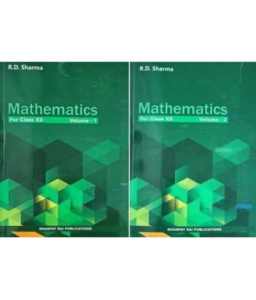 Mathematics For Class 12 By R D Sharma Set Of 2 Volumes For 2022 2023 Paperback Buy