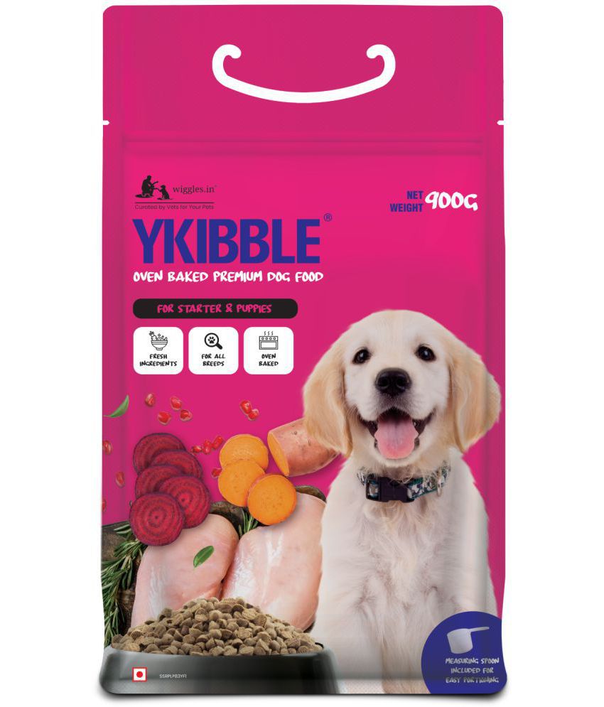     			Ykibble Puppy Food Dry Small Dogs Starter, 900 gm, 1-12 months - Oven Baked Nutritionally Balanced Pet Food - Chicken, Vegetables, Vitamins & Minerals