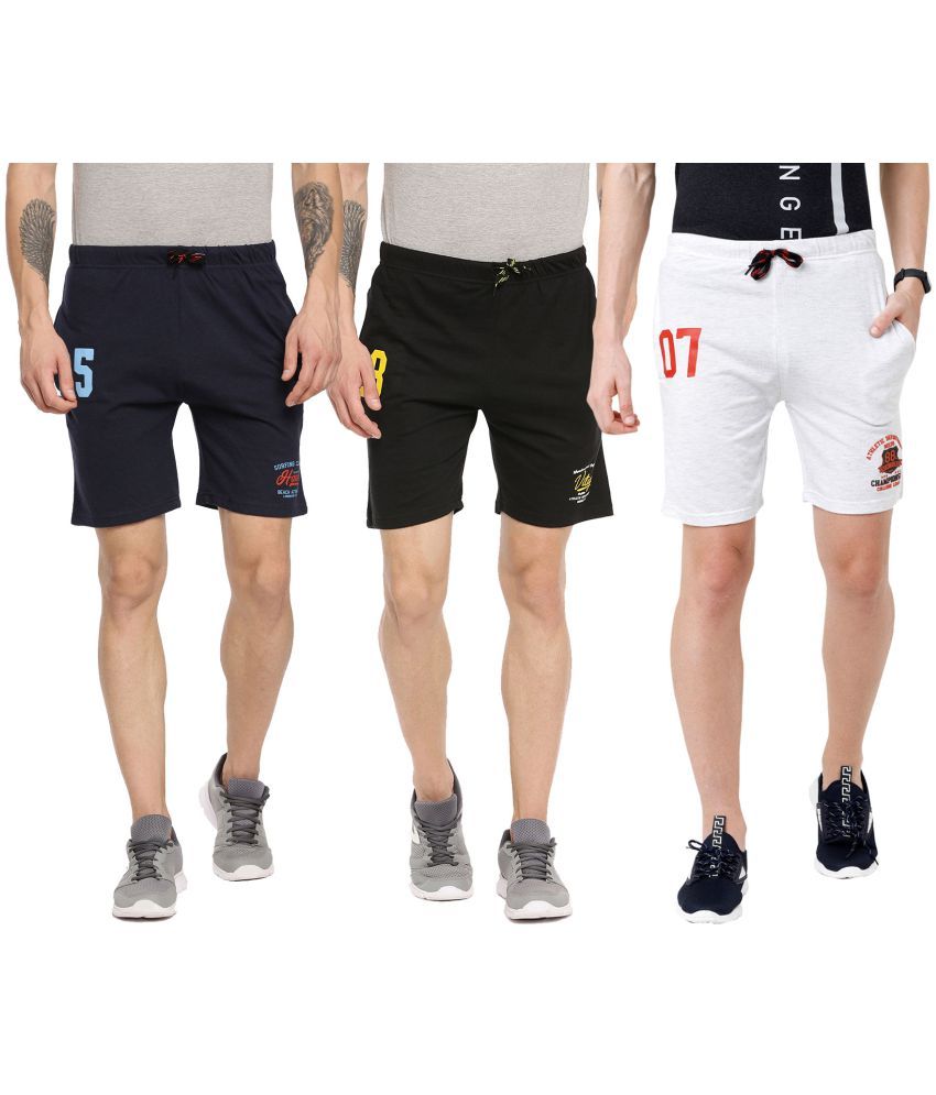     			Ardeur - Cotton Blend Multicolor Men's Shorts ( Pack of 3 )