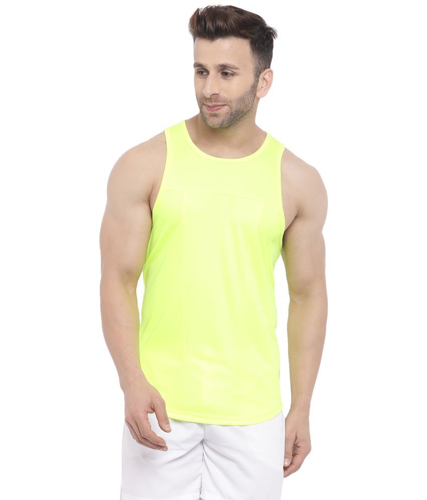     			Chkokko Pack of 1 Polyester Tank For Men ( Green )