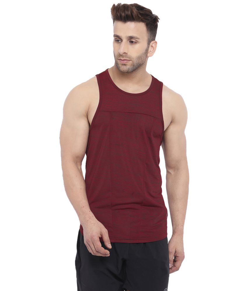     			Chkokko Polyester Men's Vest ( Wine )