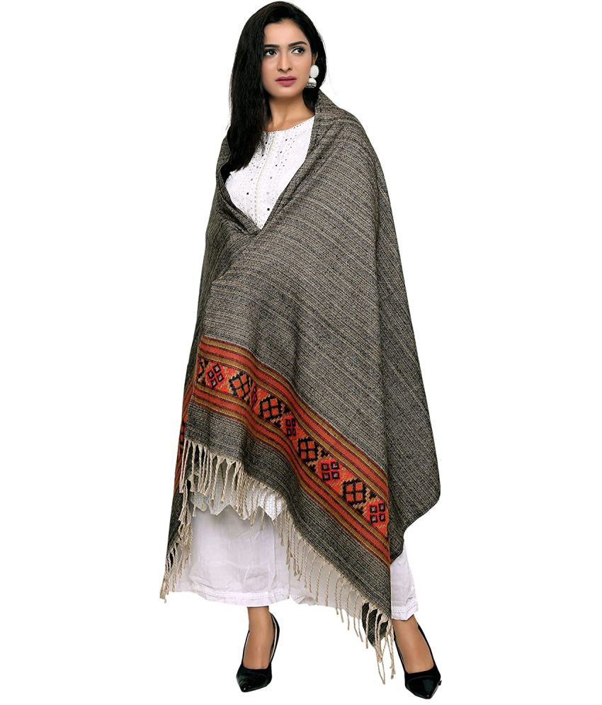     			new india trends Grey Shawl - Single