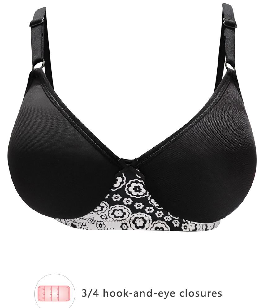     			Clovia Nylon Non Padded Women's T-Shirt Bra ( Black )