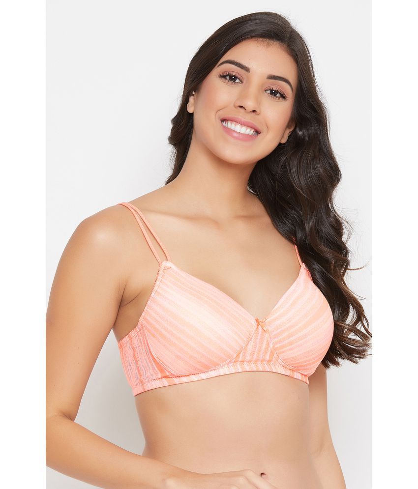     			Clovia Nylon Lightly Padded Women's T-Shirt Bra ( Pink )